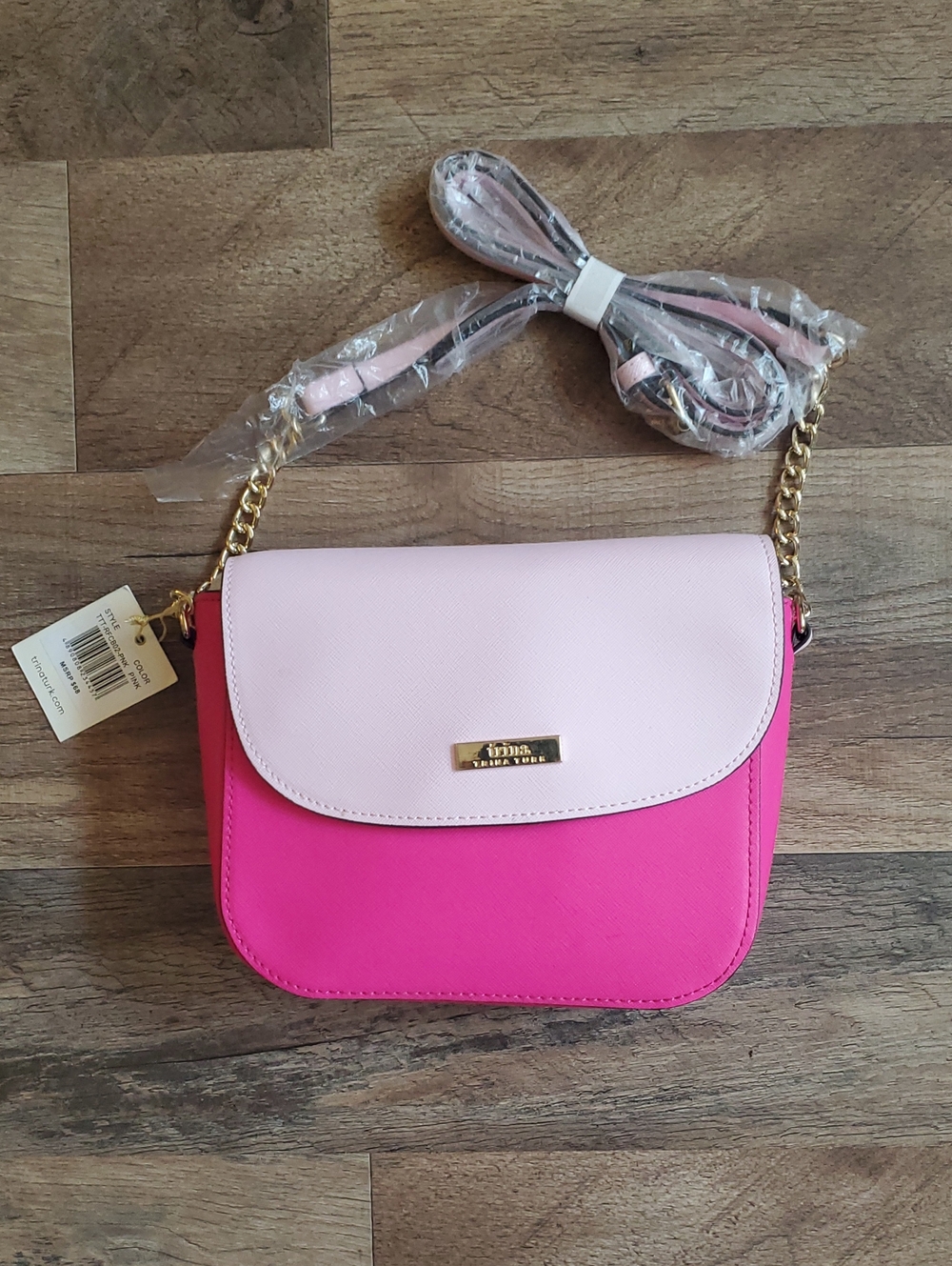 Two-Tone Pink Crossbody Bag - Trina Turk